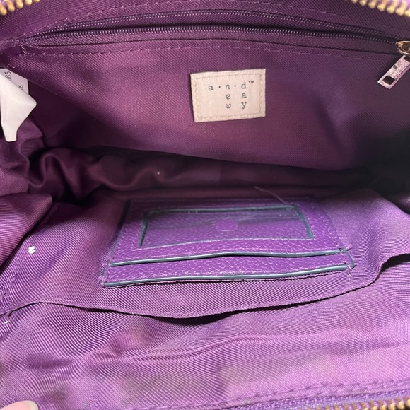 Purple Vegan Target Crossbody Bag a new day - Picture 7 of 11